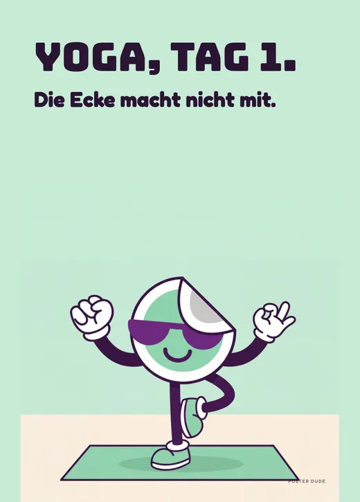 Dude macht Yoga – Poster