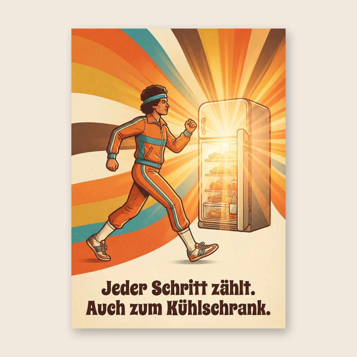 Jeder Schritt zählt – Poster (mit Spruch)