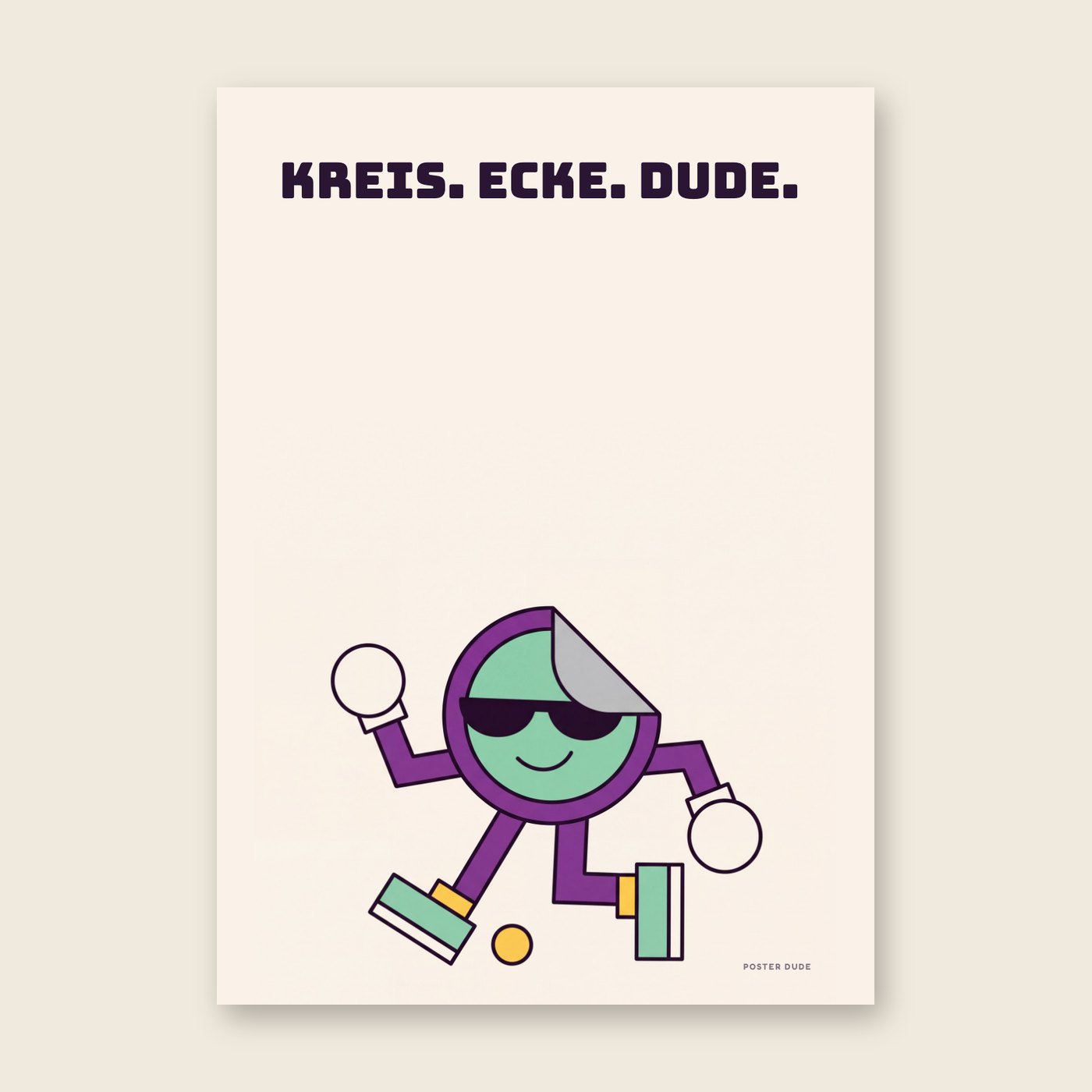 Dude, geometrisch – Poster