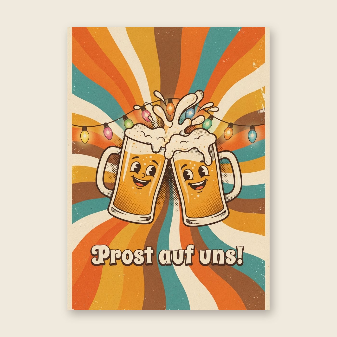 Prost auf uns – Poster (mit Spruch)