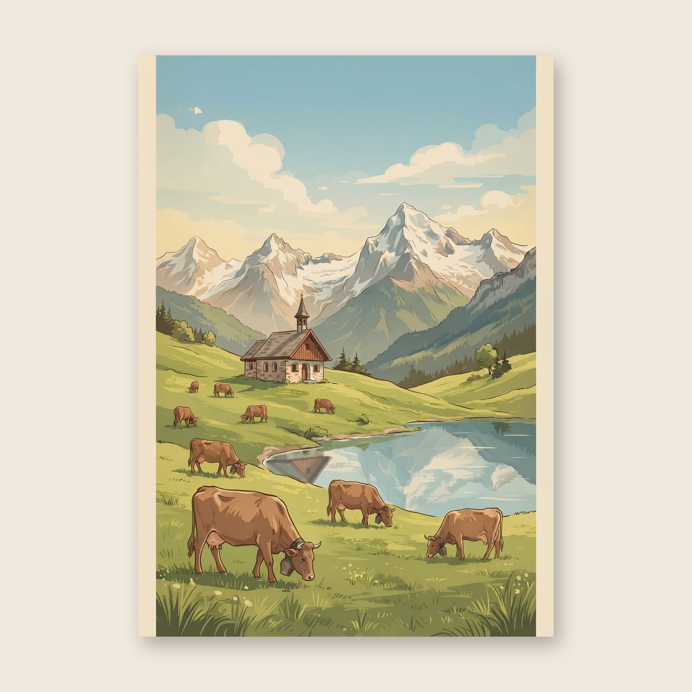 Vintage Allgäu – Poster (ohne Text)