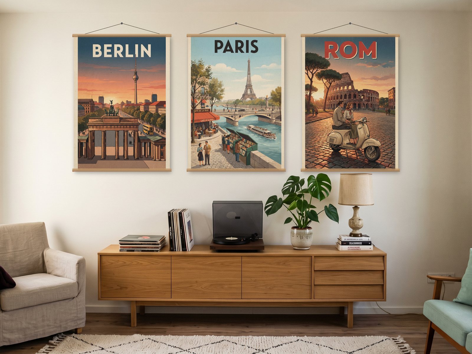 Städte & Regionen: Poster an der Wand