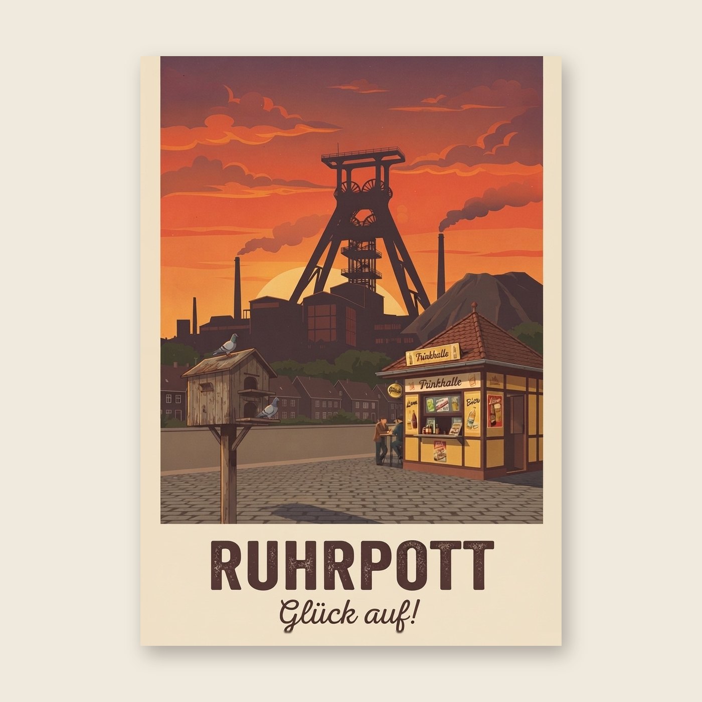 Vintage Ruhrpott – Poster (mit Spruch)