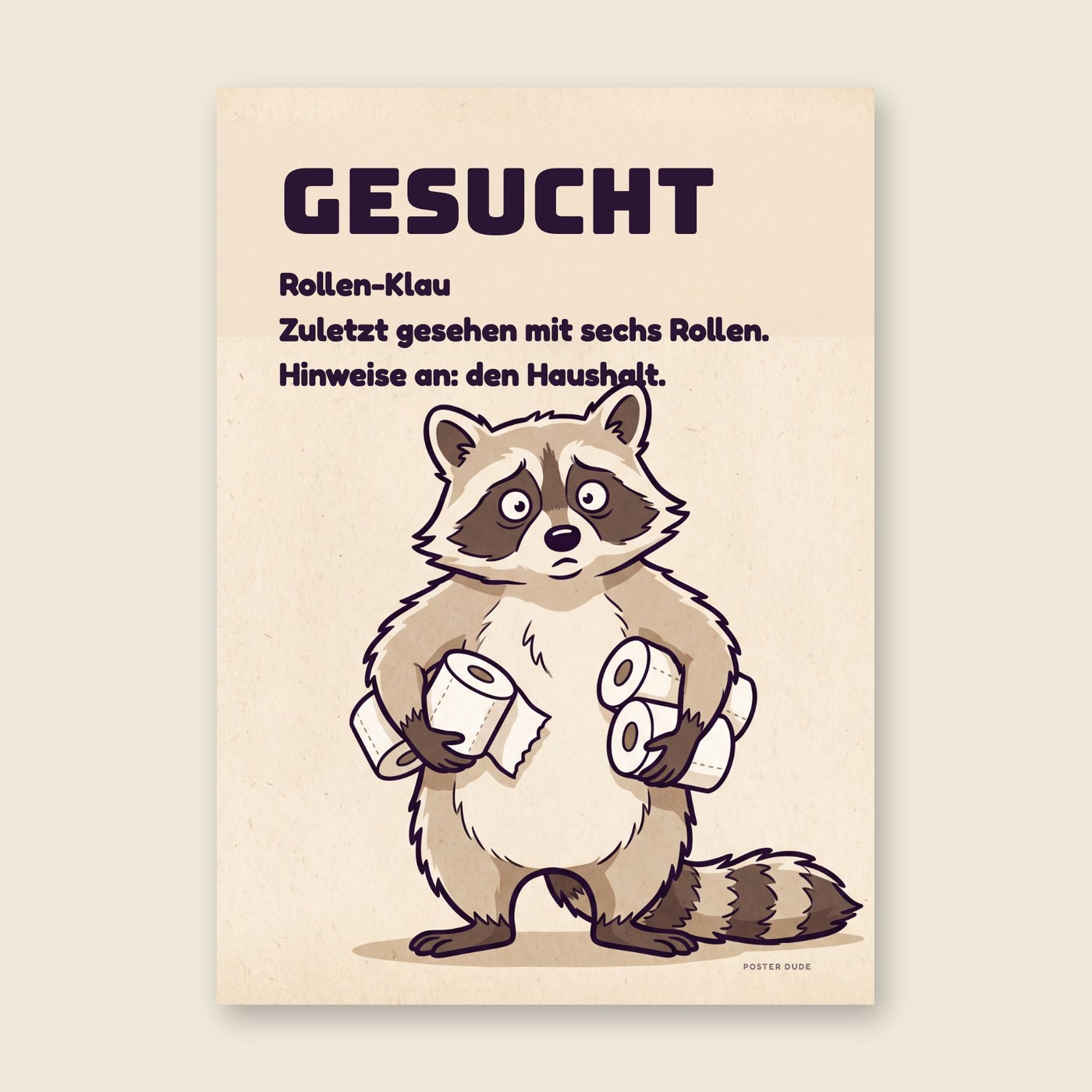 Gesucht: Rollen-Klau – Poster