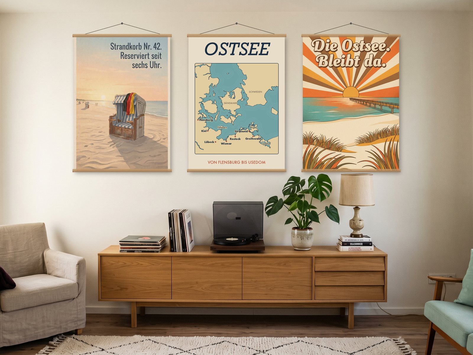 Ostsee: Poster an der Wand