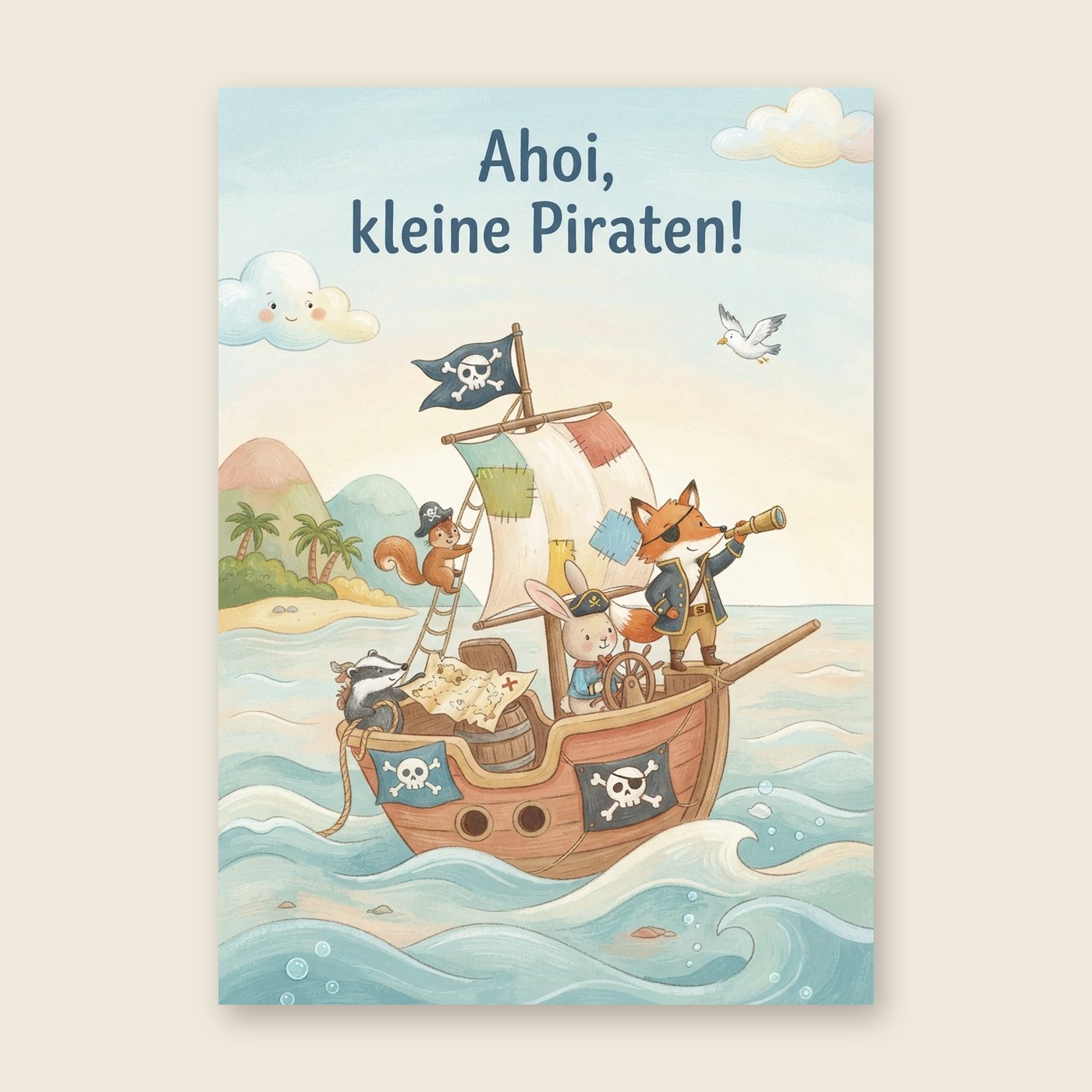 Kleine Piraten – Poster (mit Spruch)