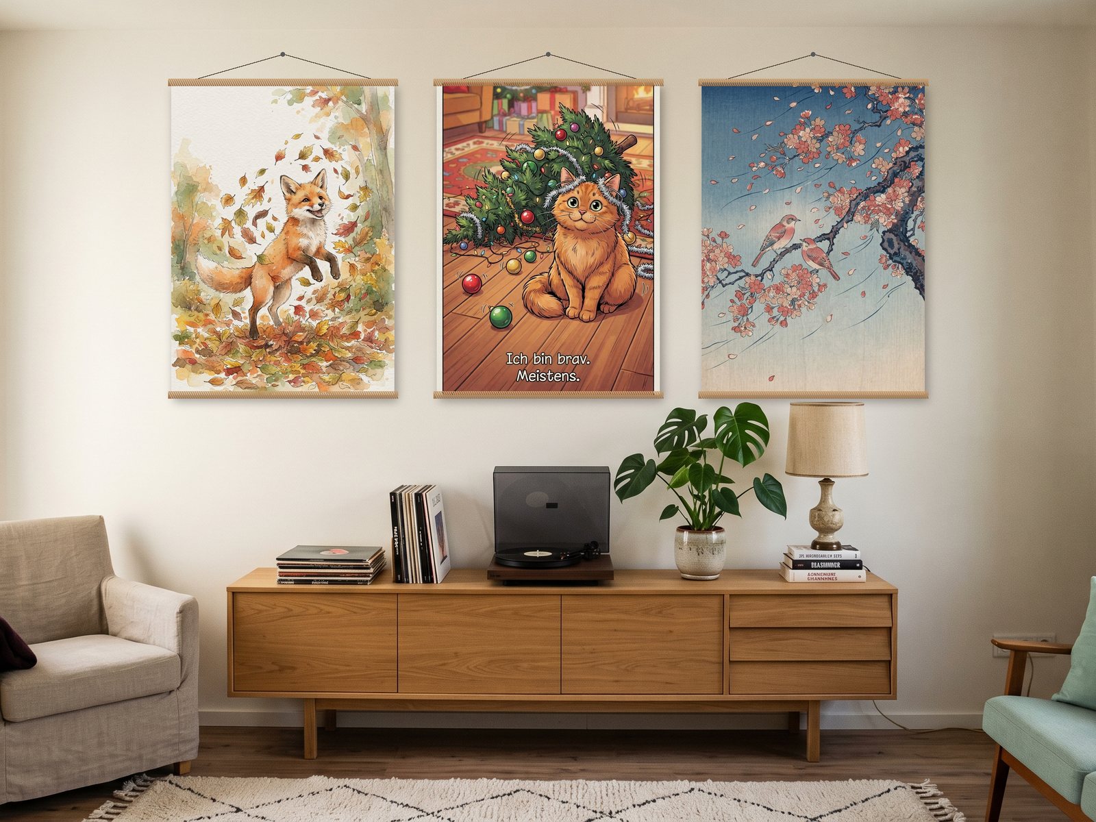 Saisons: Poster an der Wand