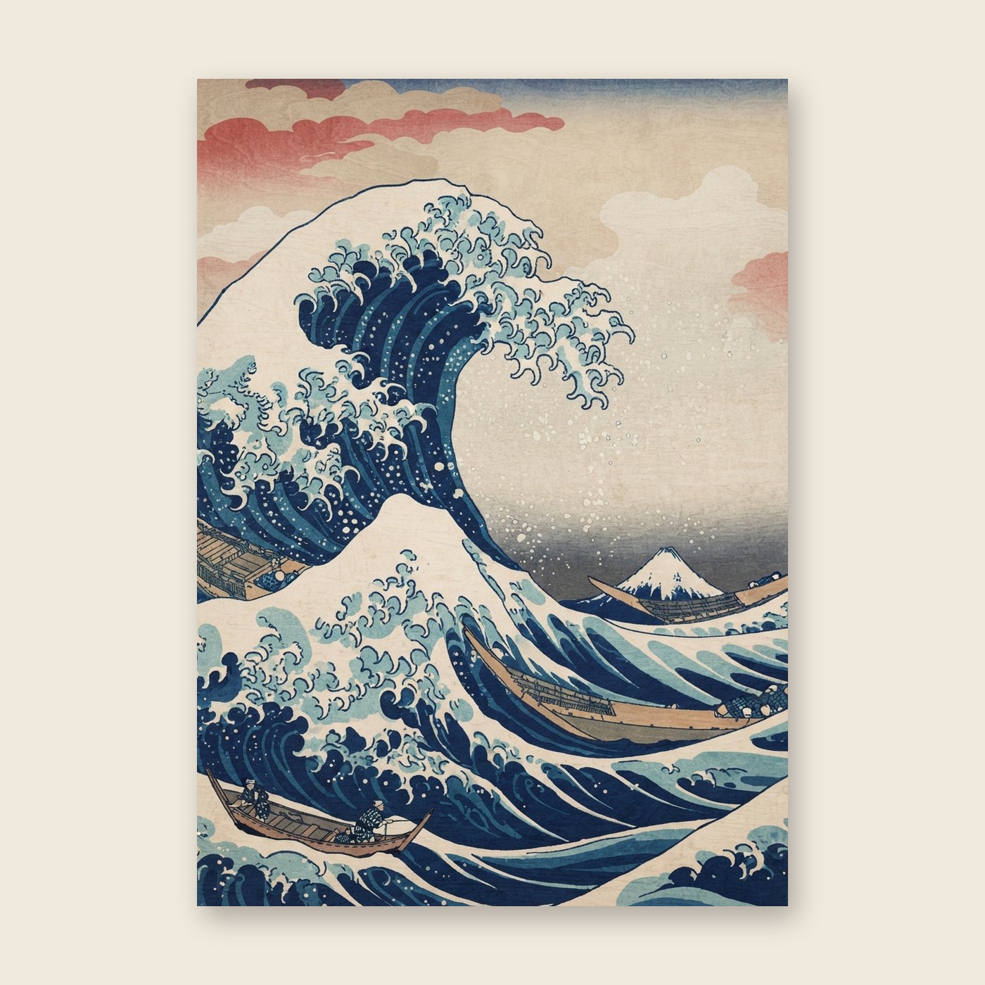 Die große Welle – Poster (ohne Text)