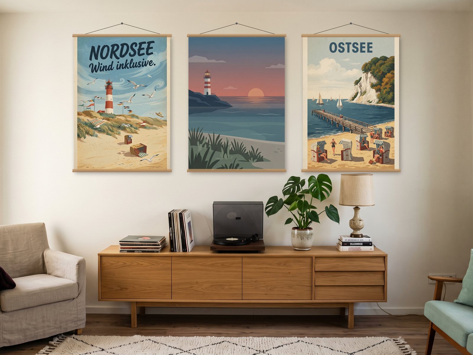 Flur & Eingang: Poster an der Wand