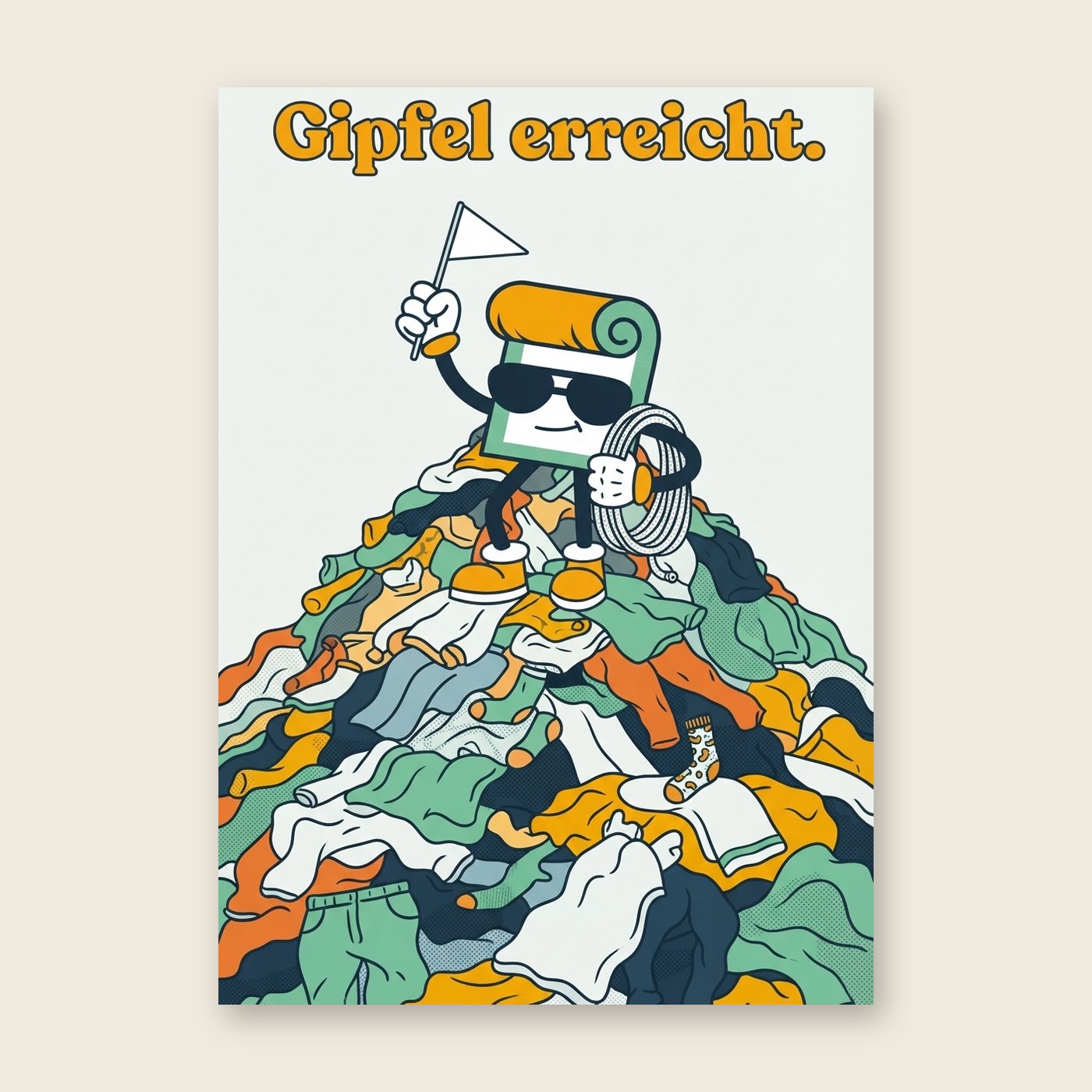 Dude: Gipfel erreicht – Poster (mit Spruch)