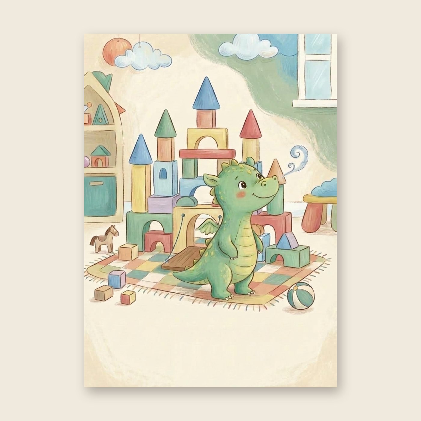 Mutiger kleiner Drache – Poster (ohne Text)