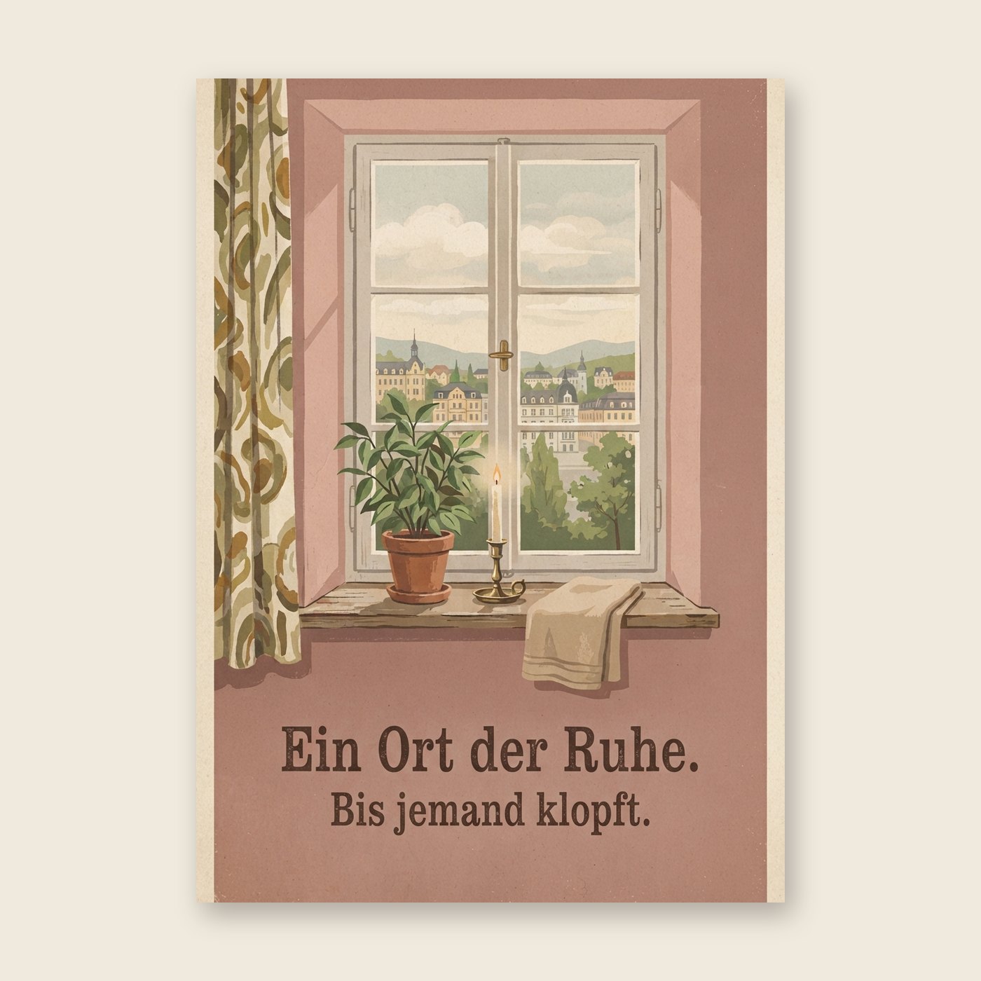 Ein Ort der Ruhe – Poster (mit Spruch)