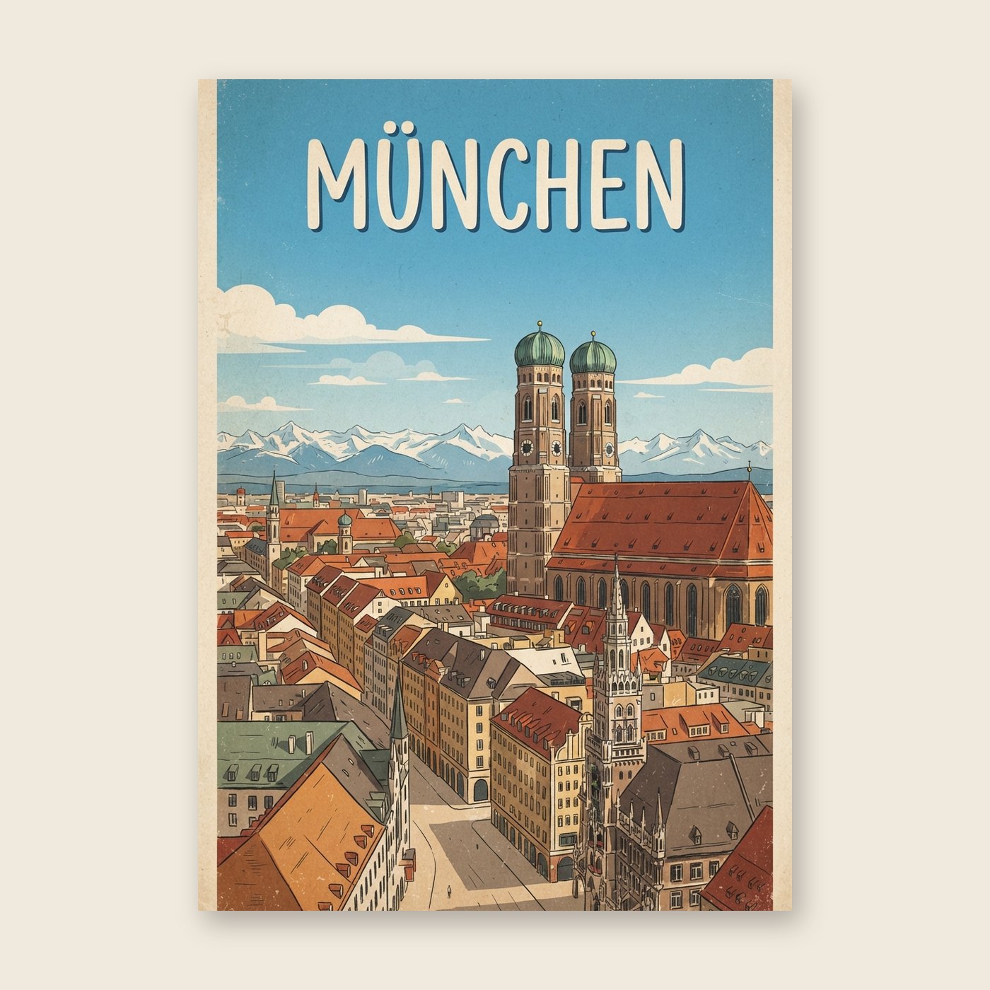 Vintage München – Poster (mit Spruch)