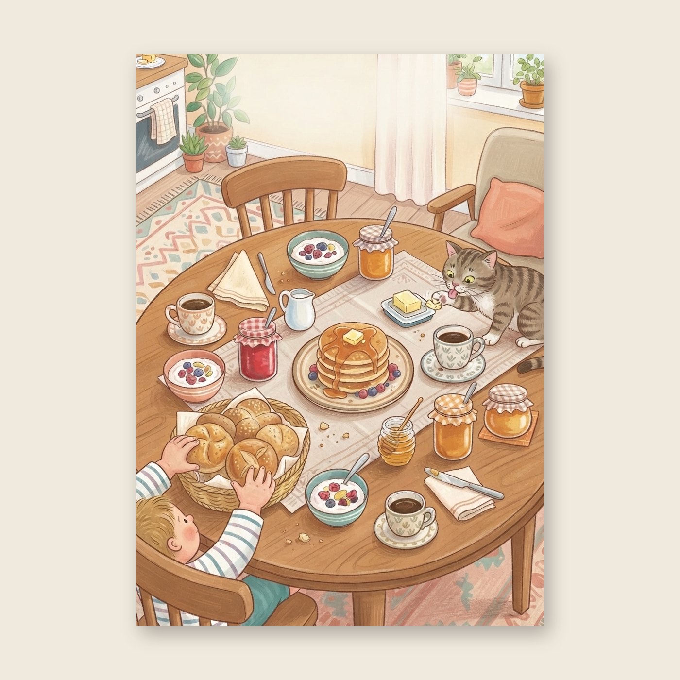 Sonntagsfrühstück – Poster (ohne Text)