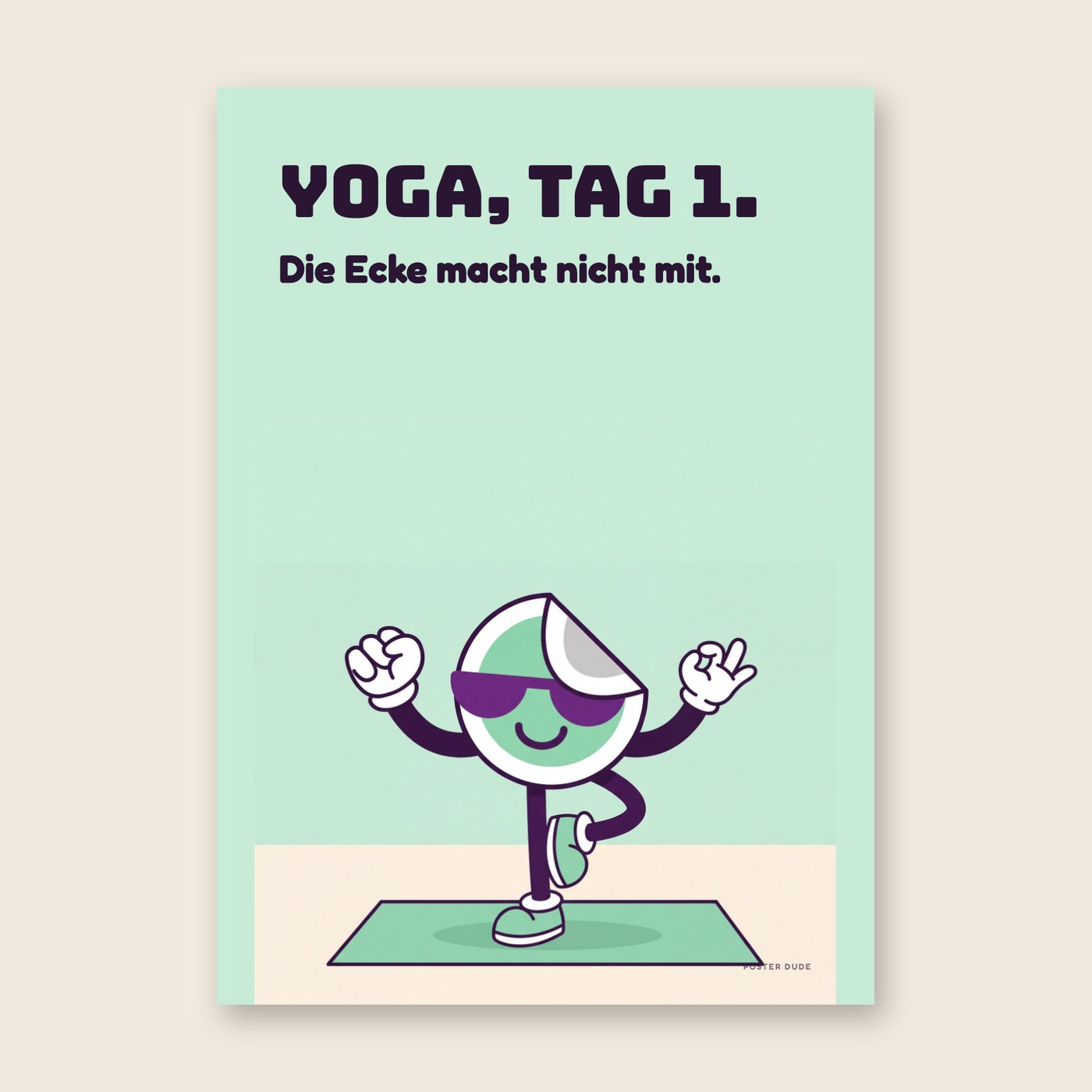 Dude macht Yoga – Poster