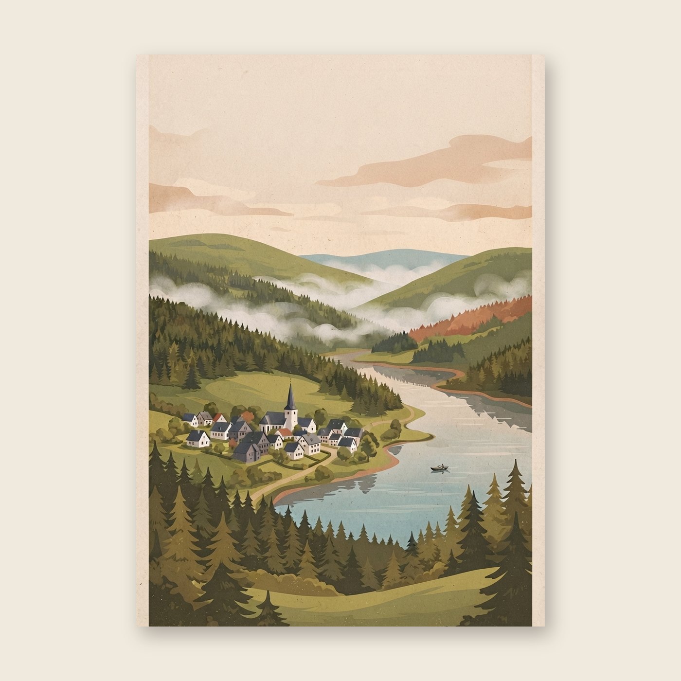 Vintage Sauerland – Poster (ohne Text)