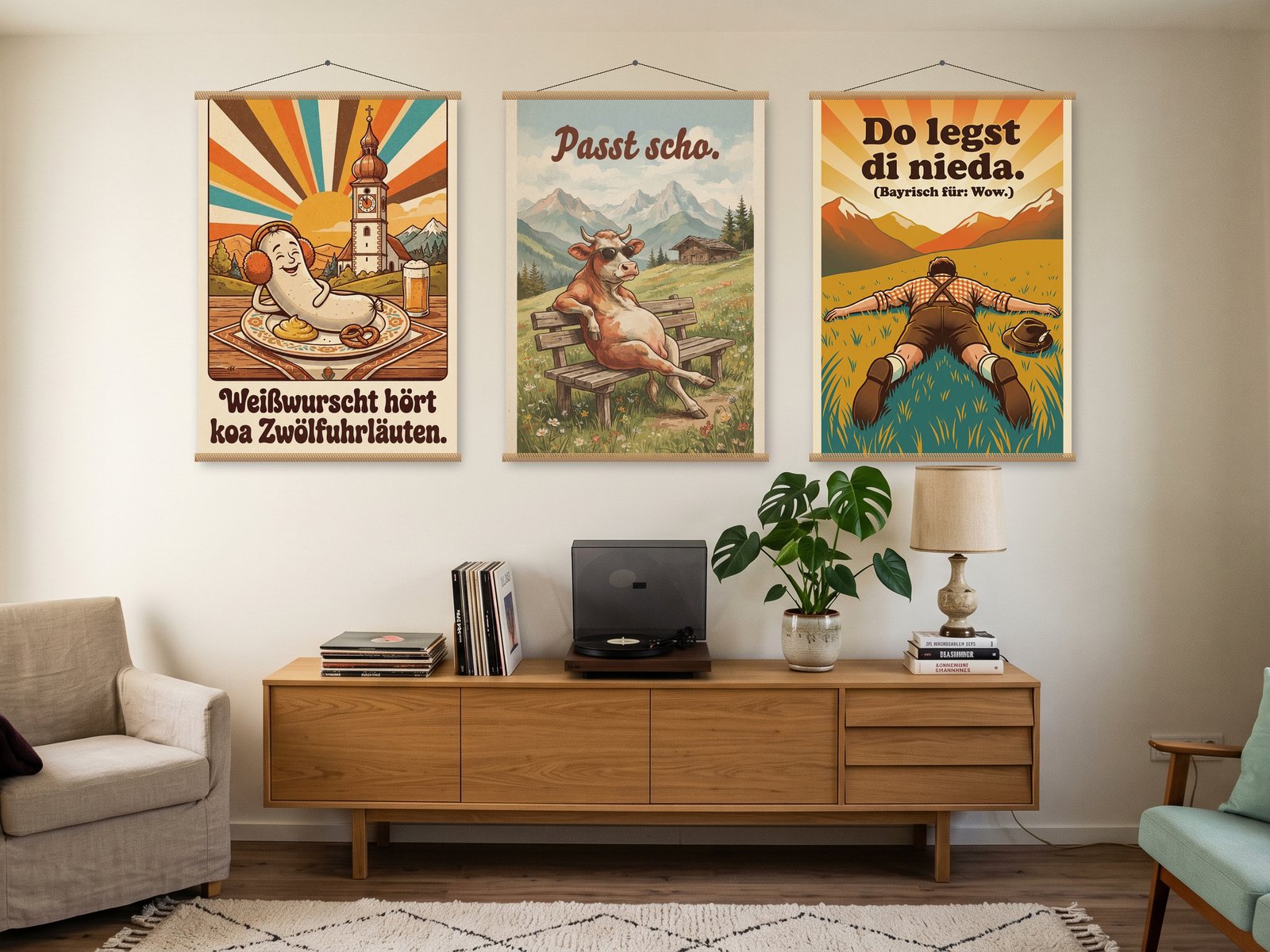 Bayern: Poster an der Wand