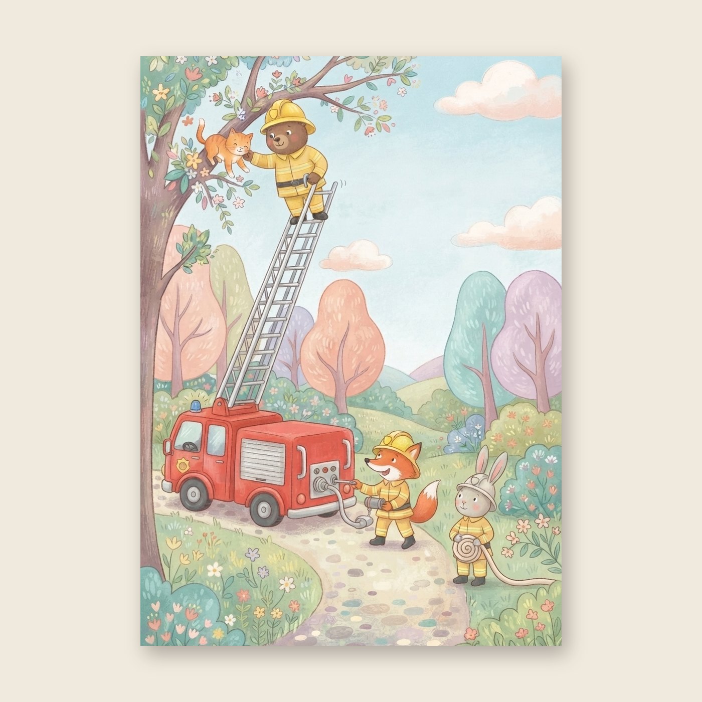 Feuerwehr – Poster (ohne Text)