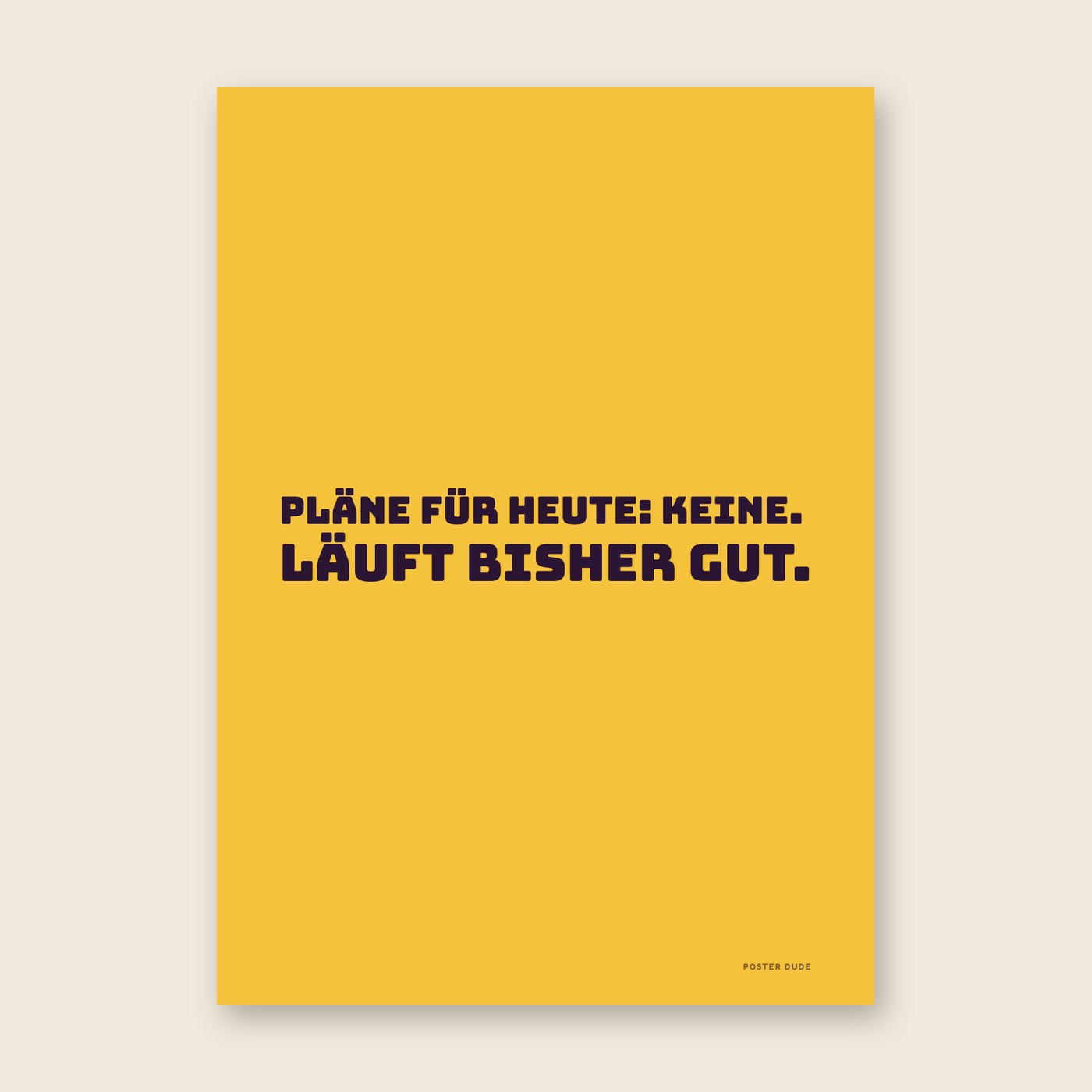 Pläne für heute – Poster