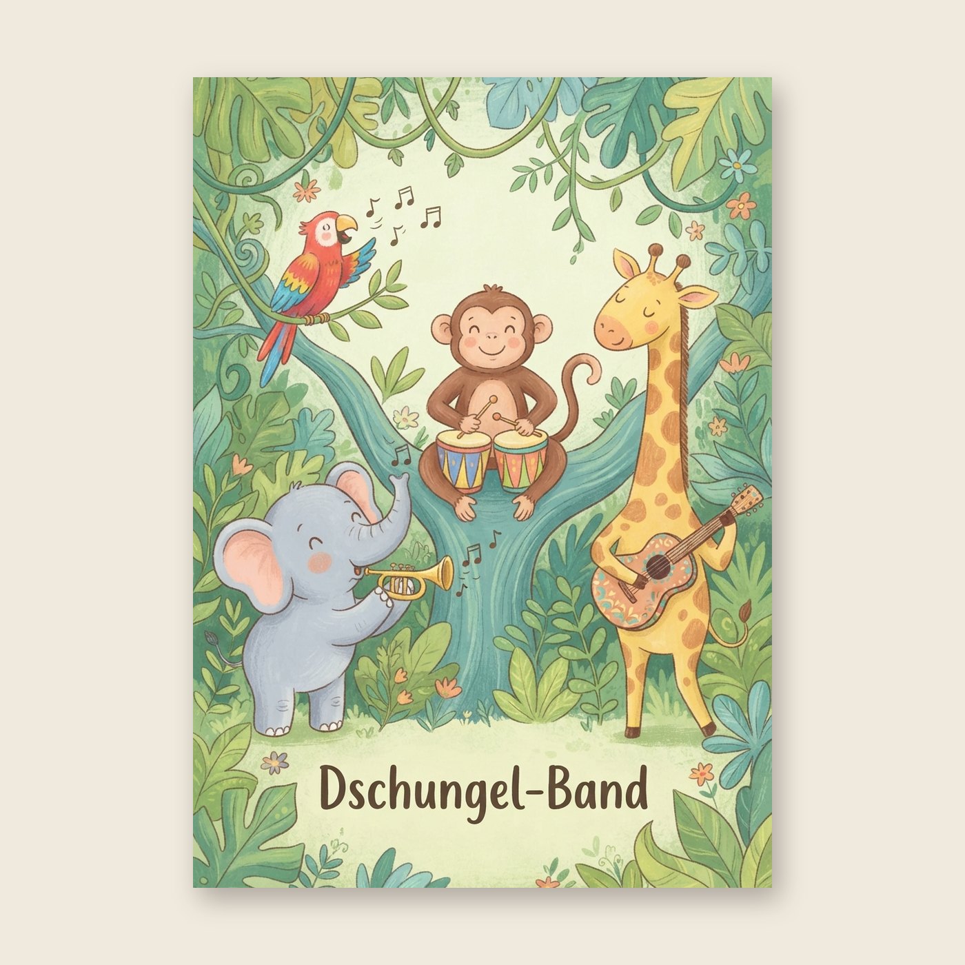 Dschungel-Band – Poster (mit Spruch)