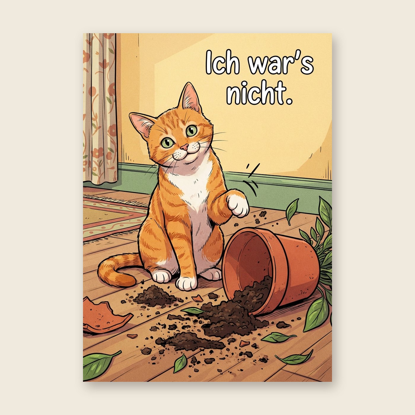 Ich war's nicht – Poster (mit Spruch)
