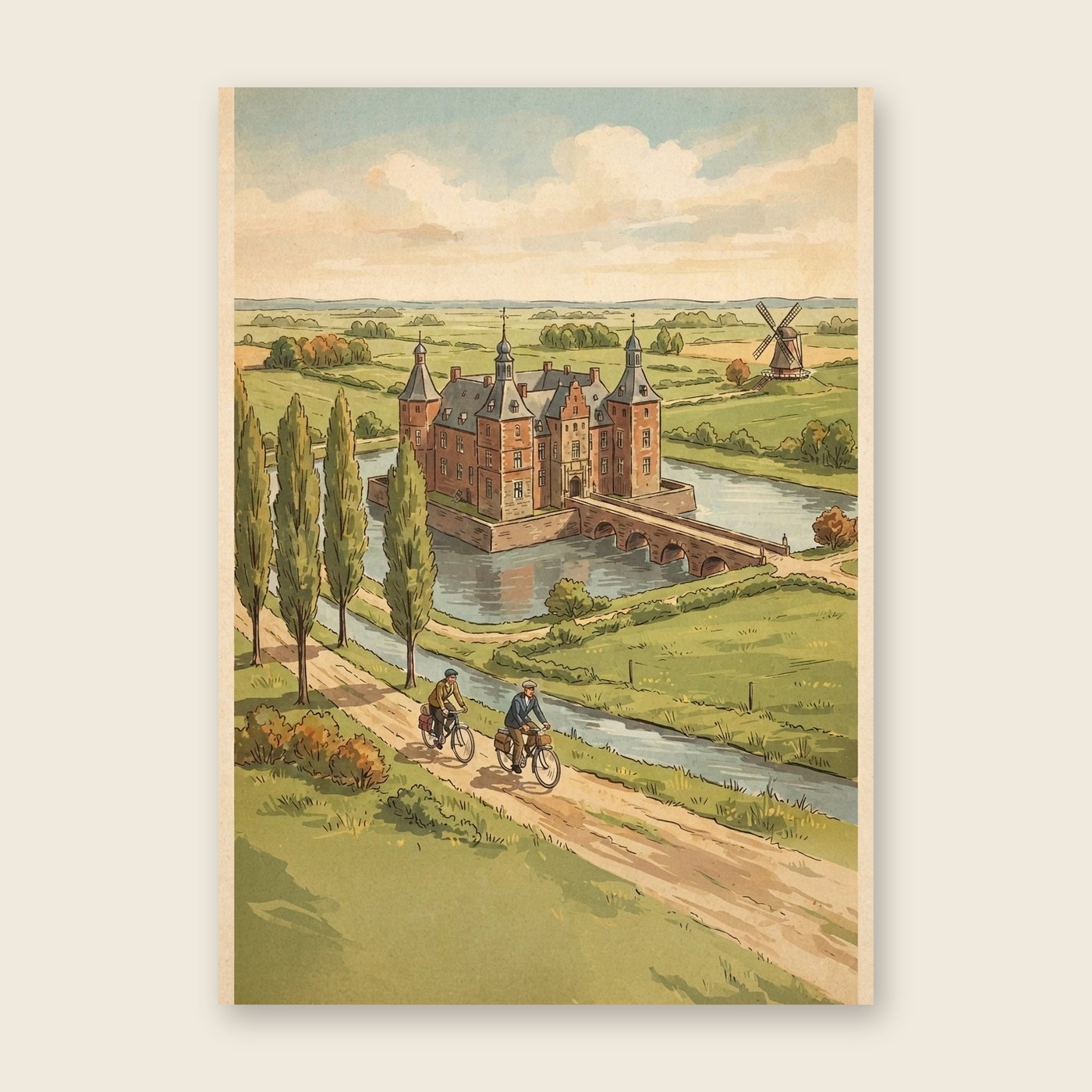 Vintage Münsterland – Poster (ohne Text)