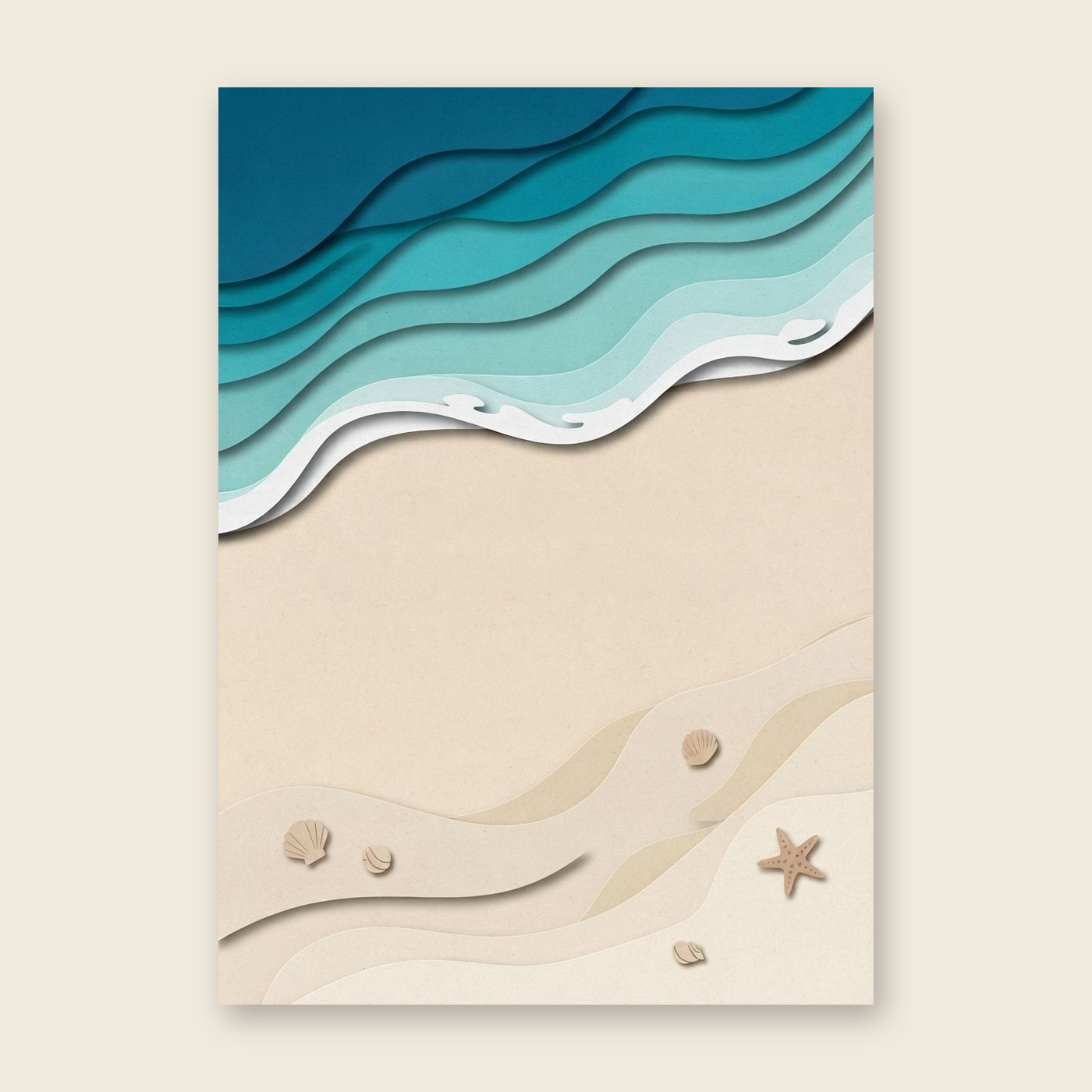 Salz und Sand – Poster (ohne Text)