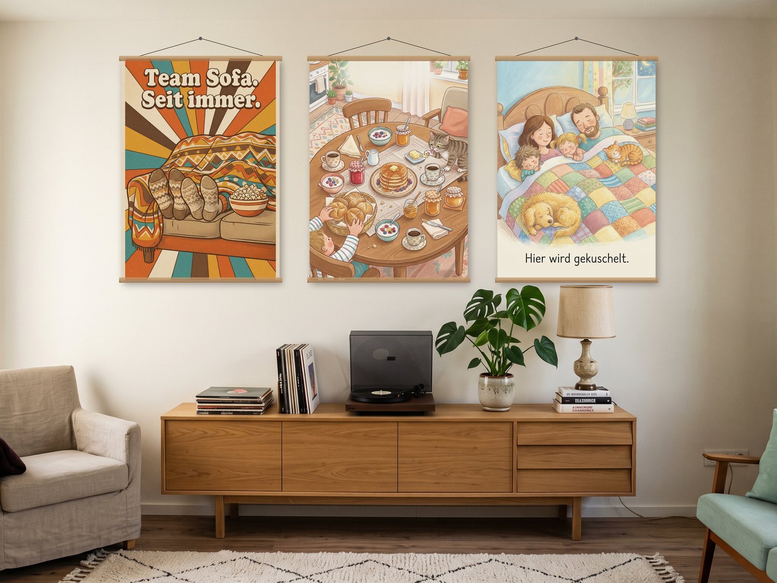 Zuhause & Familie: Poster an der Wand