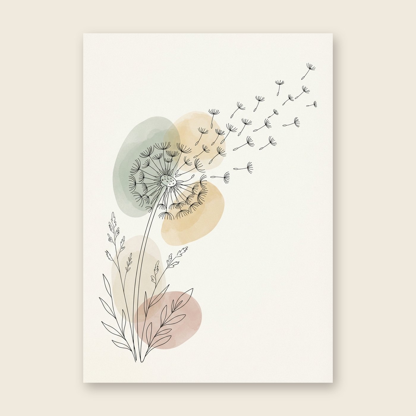 Pusteblume – Poster (ohne Text)