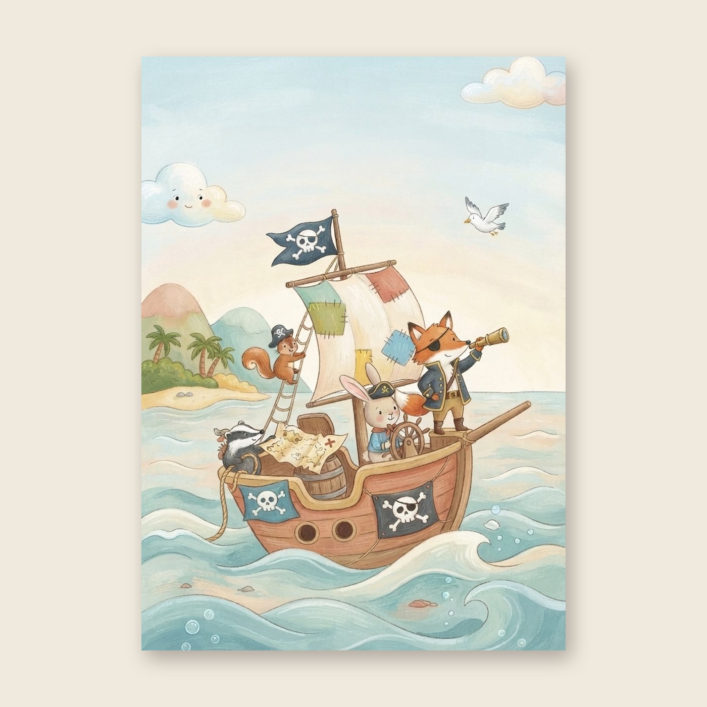 Kleine Piraten – Poster (ohne Text)