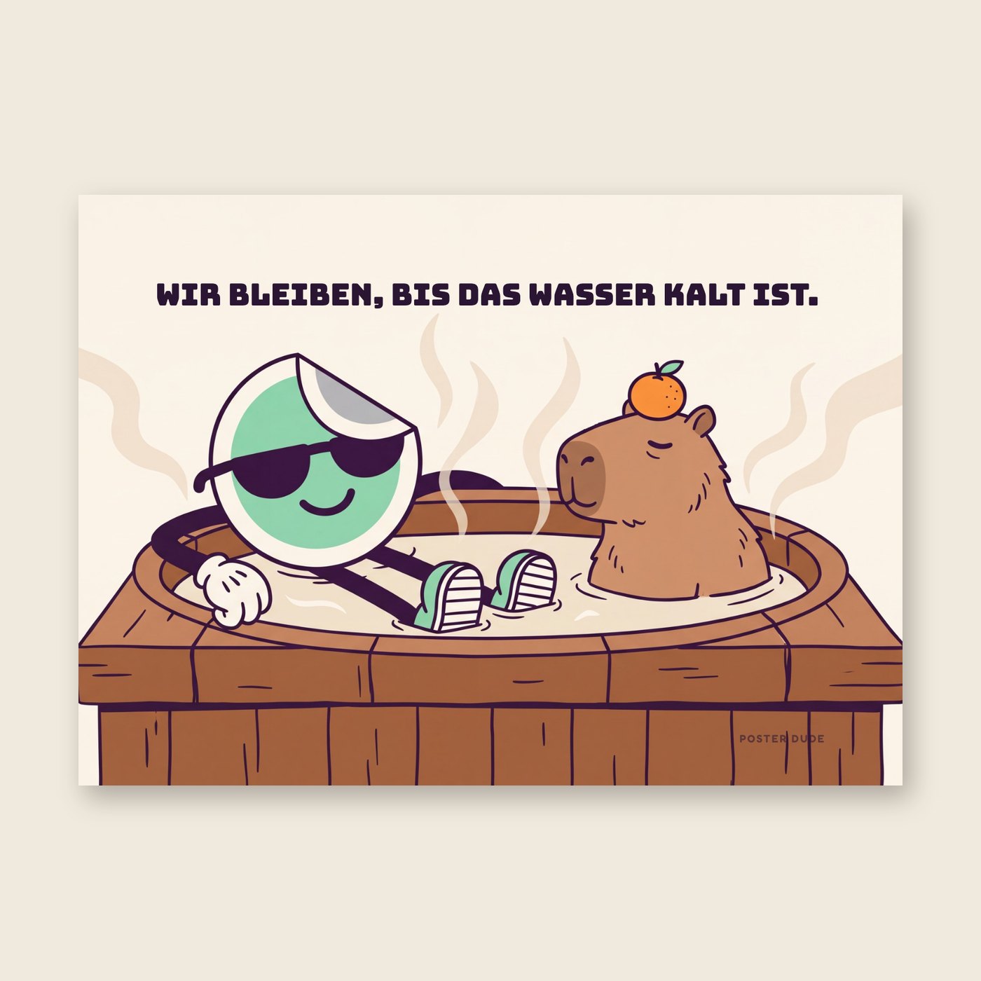 Dude & Capybara – Poster