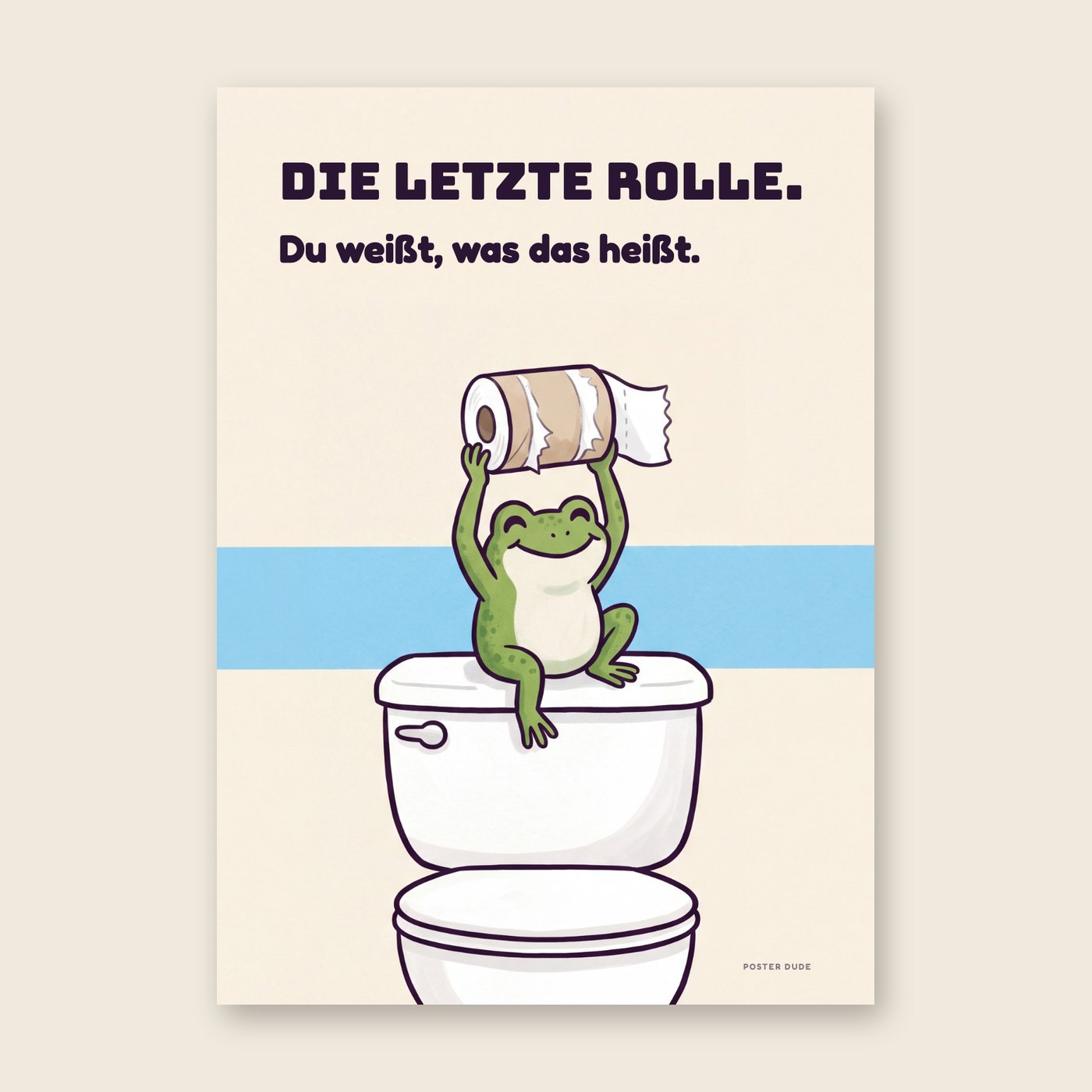 Frosch mit letzter Rolle – Poster